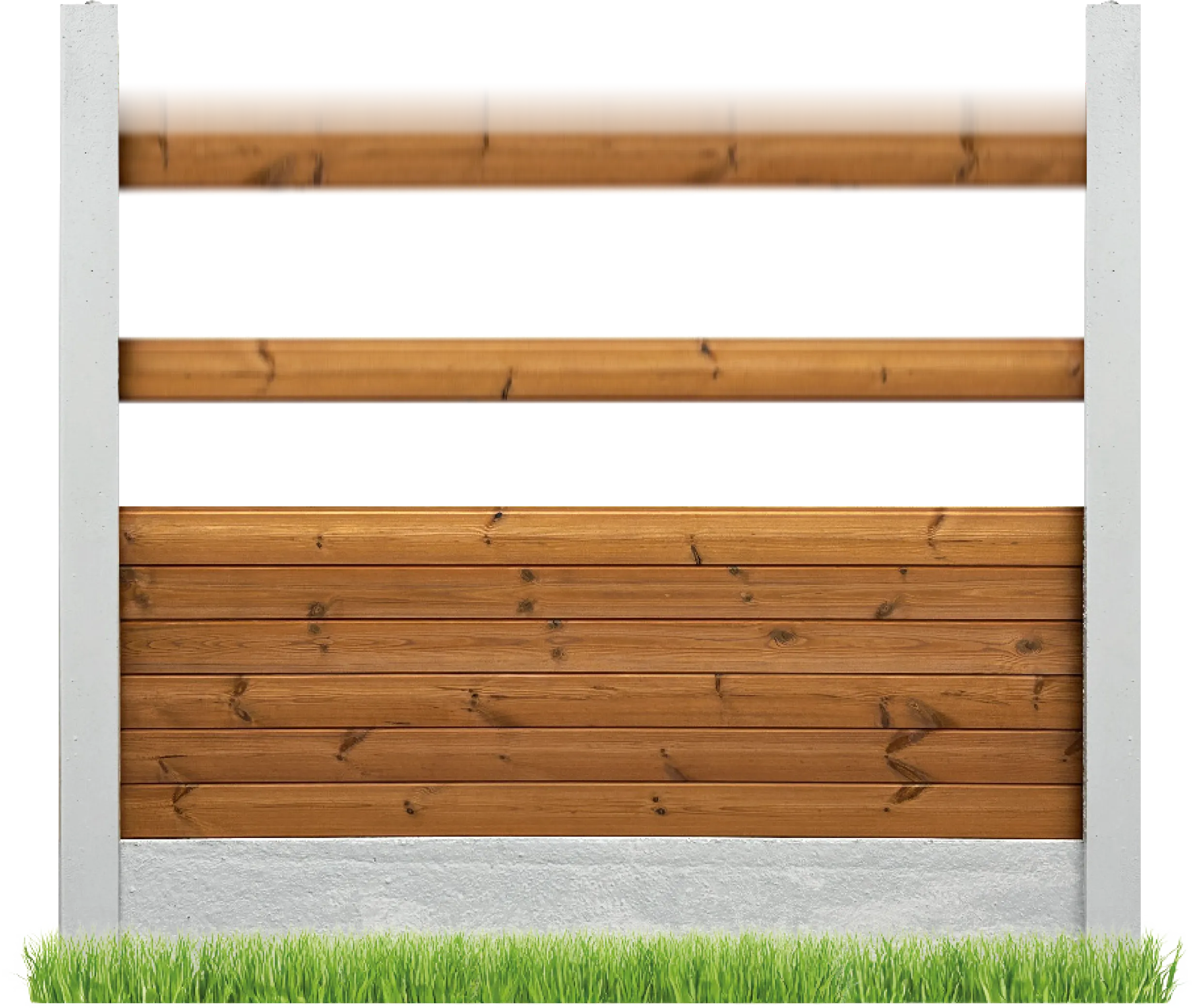 Step 02 - Slide in boards until you reach your desired height. Trimming may be required.