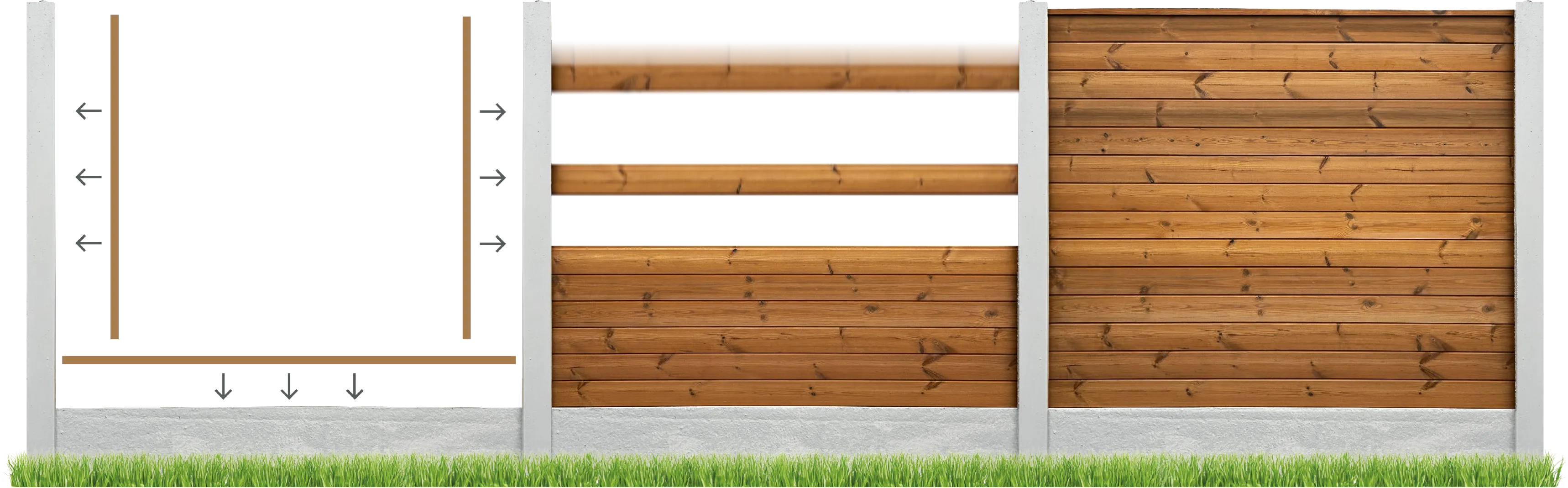 Innovative fencing system is installed effortlessly in 3 easy steps